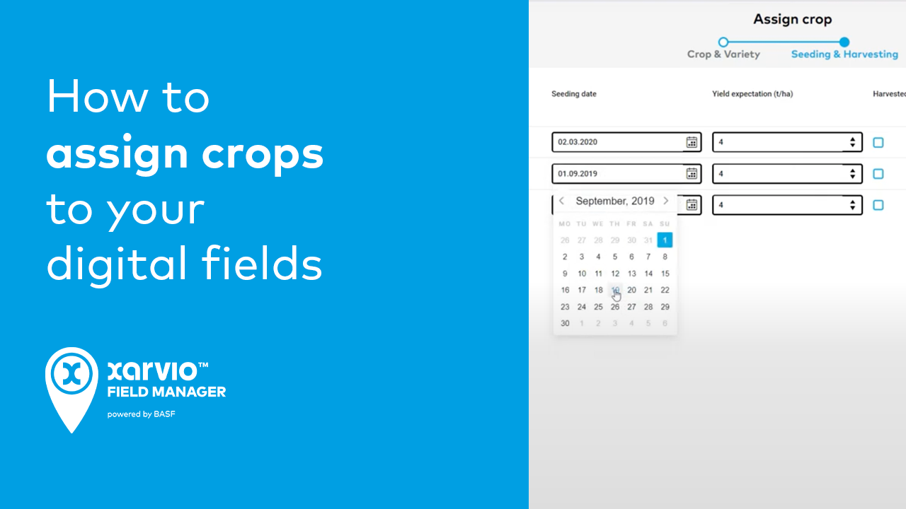 How to assign crops to your digital fields