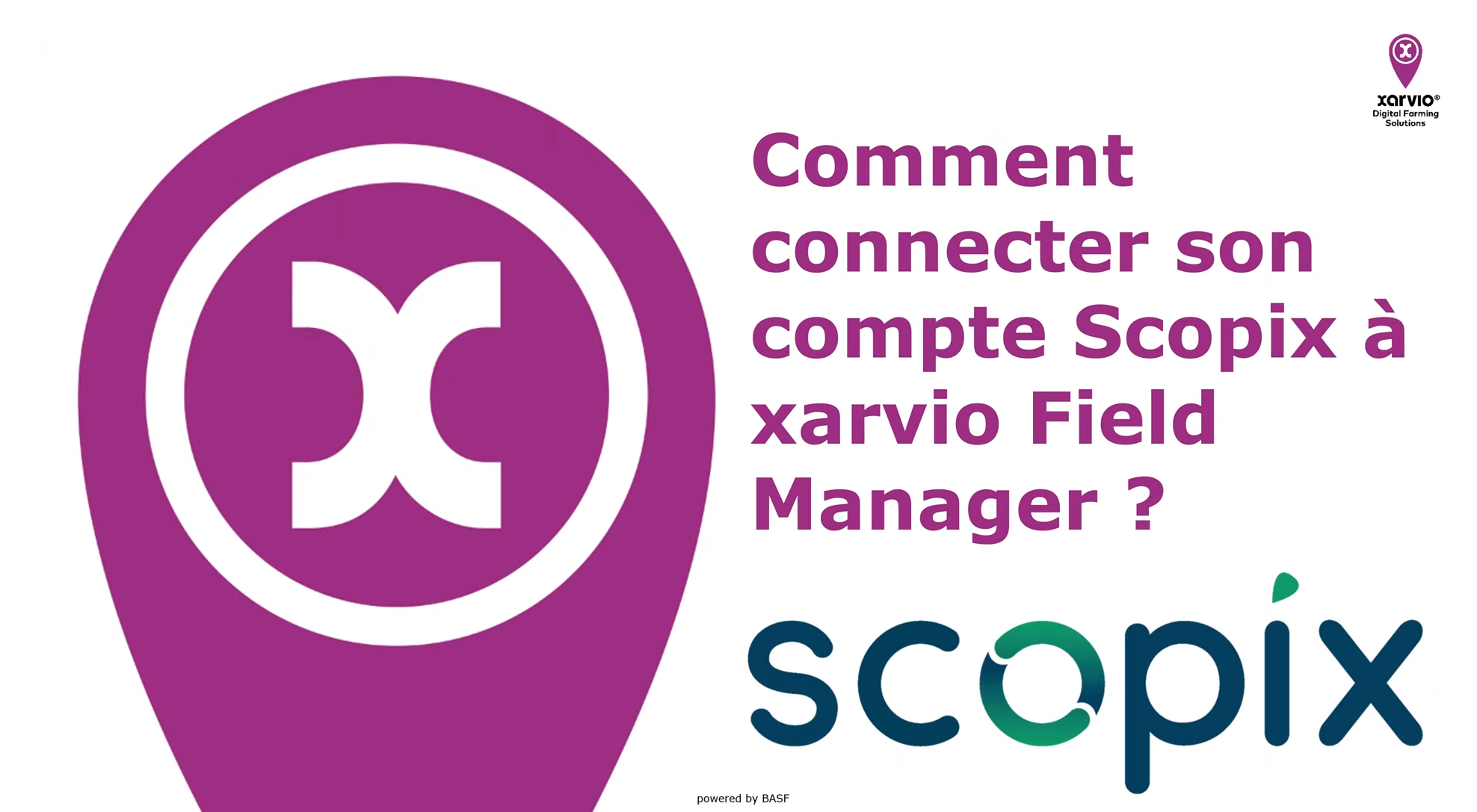Tutos de xarvio : Comment lier mon compte Scopix à xarvio Field Manager ?