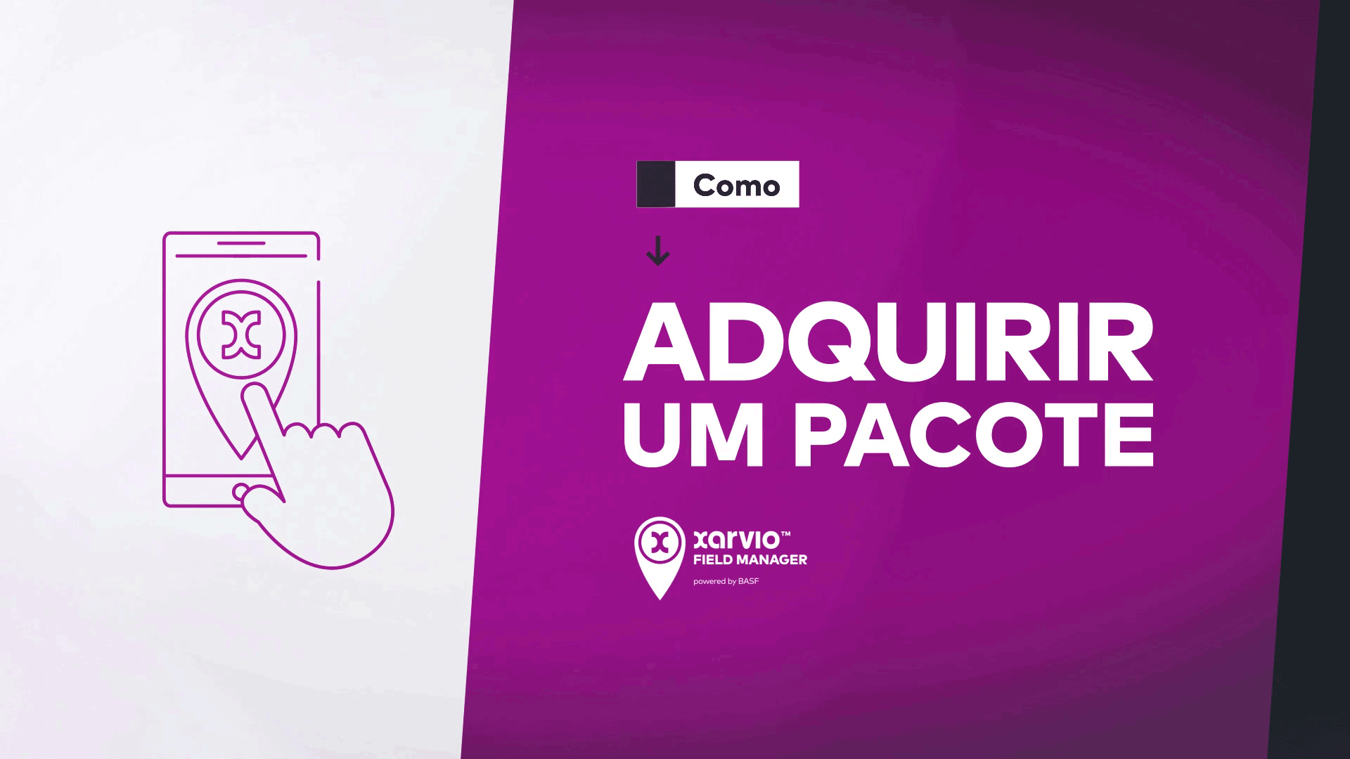 Como adquirir um pacote do xarvio FIELD MANAGER