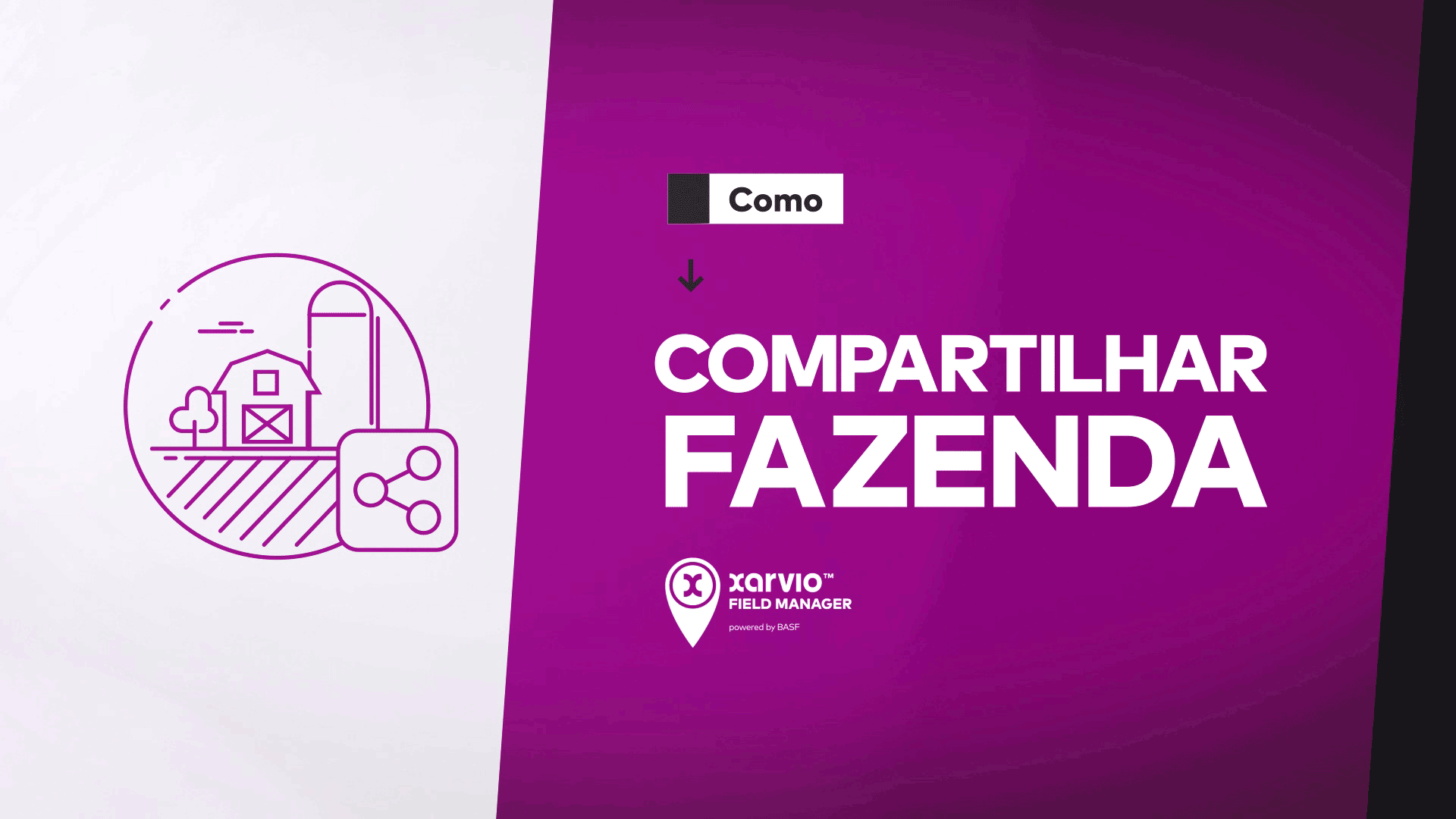 Como compartilhar a fazenda no xarvio FIELD MANAGER