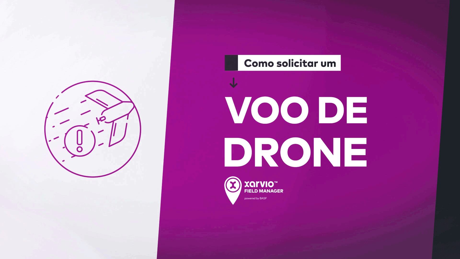 Como solicitar voo de drone no xarvio FIELD MANAGER