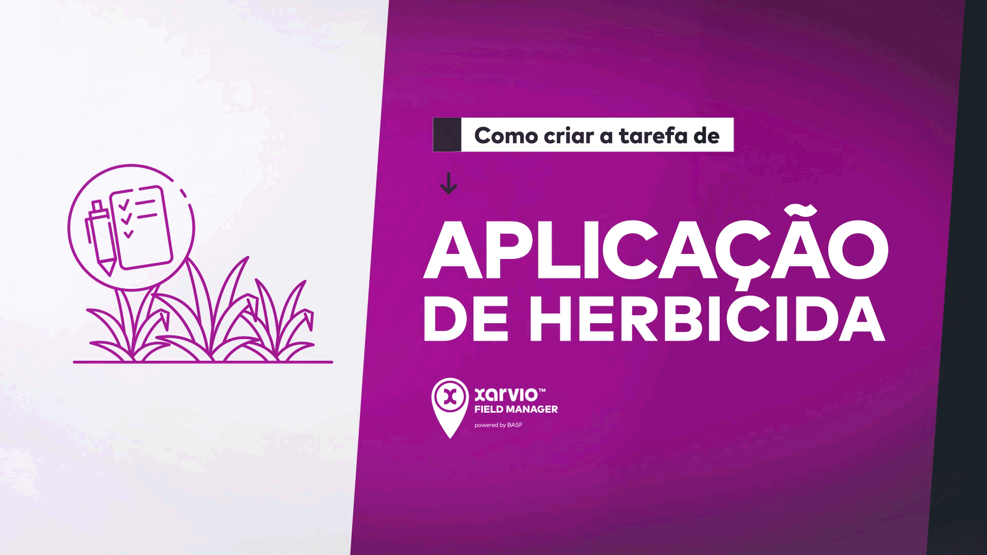 Como criar a tarefa de aplicação de herbicida no xarvio FIELD MANAGER