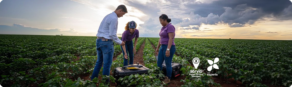 xarvio Agro Experts provides on-the-ground support to Brazilian farmers using xarvio FIELD MANAGER and compatible technologies, including drones, through local agronomic consultancies.