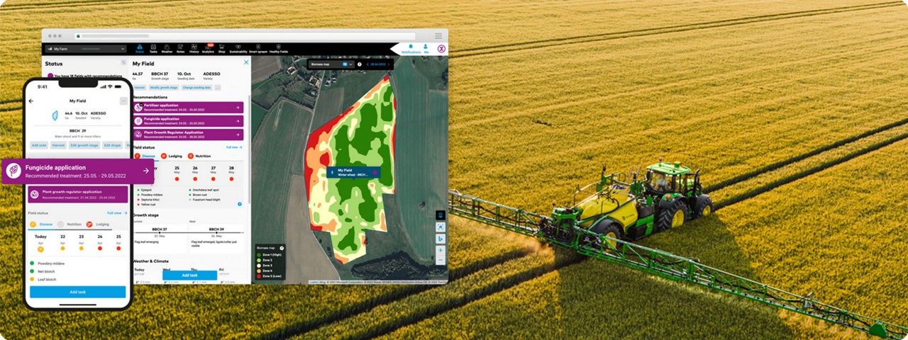 John Deere Operations Center™ and xarvio® FIELD MANAGER 